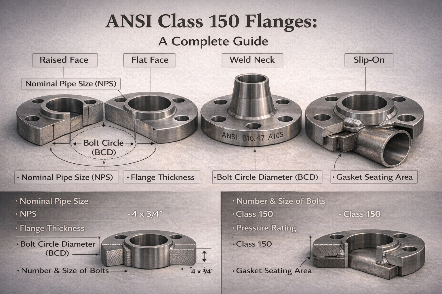 ANSI Class 150 Flanges